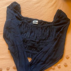 Urban Outfitters Black Crop Top